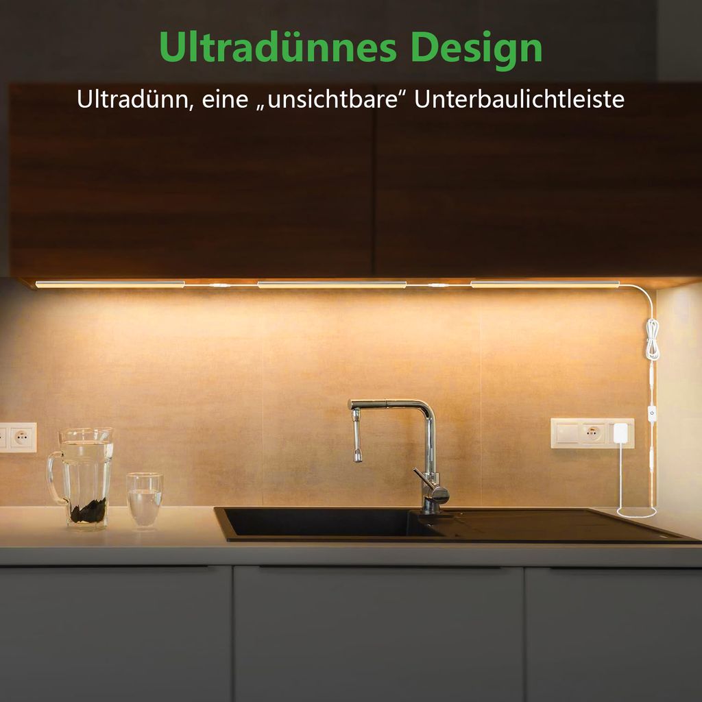 Lampe LED Sous Meuble 60/120/150cm - 230V - Couleurs 3000K/4000K/6000K - Marque Cerbiut
