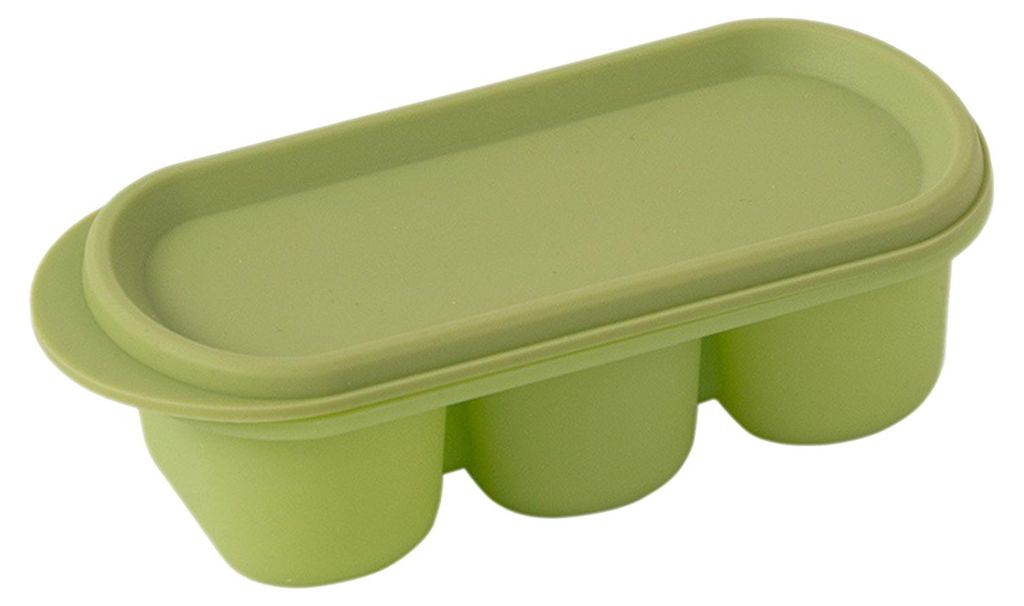 Eiswürfelform aus lebensmittelechtem Silikon, dreiteilig, leicht zu entnehmen, kompakter Eiswürfelbereiter für selbstgemachte Getränke und Lebe...