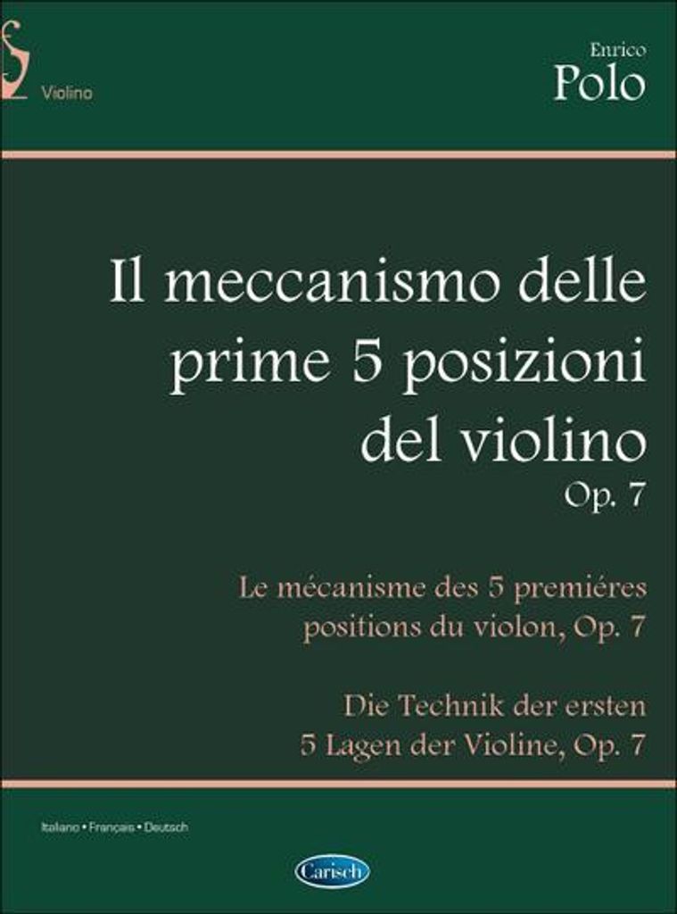 Meccanismo delle 5 prime posizioni op. 7per violino