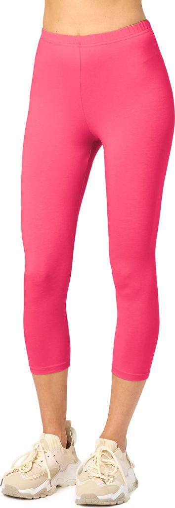 Merry Style Damen 3/4 Leggings aus Baumwolle MS10-199 (Amaranth, S)