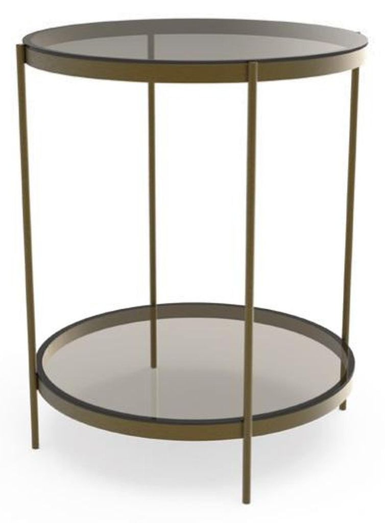 Beistelltisch Glass stilvolle neu modern Grau Couchtisch neu