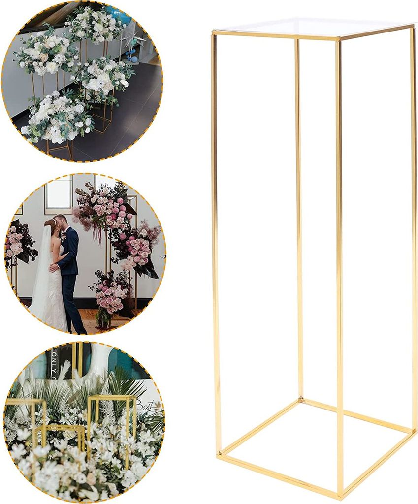 Metall Blumenständer Gold Bühne Säule Ständer Hochzeit Produktbild 10