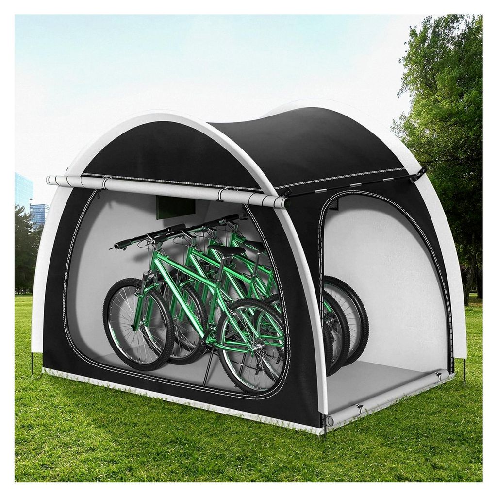 Fahrradzelt für 3-4 Fahrräder, 210x150x165cm, wetterfest, 210D Oxford, wasserdicht