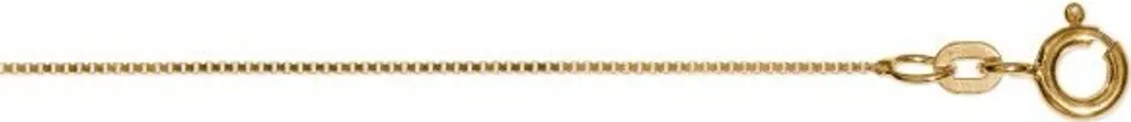 Collier maille vénitienne or jaune 333 de 40 cm - Chaîne fine de luxe