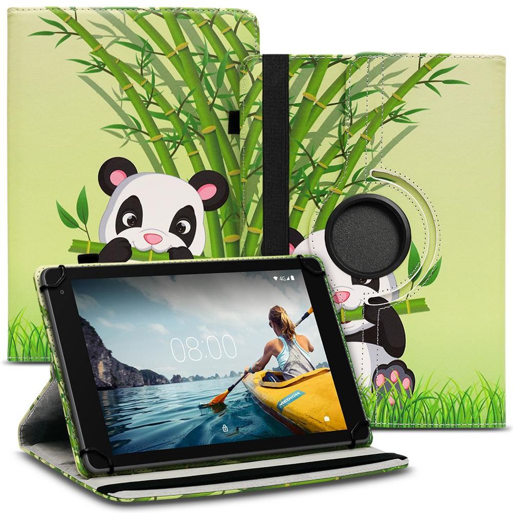 Tablet Tasche für Tab G16 Hülle Schutzhülle 360 Grad Drehbar 10,1 Zoll CaseFarbe Uni 360 Taschen:Motiv 12