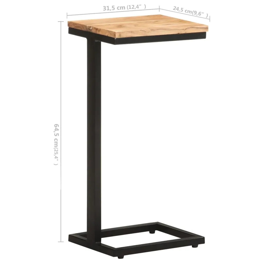 Sellettes en bois d'acacia massif pour plantes et décoration - lot de 2