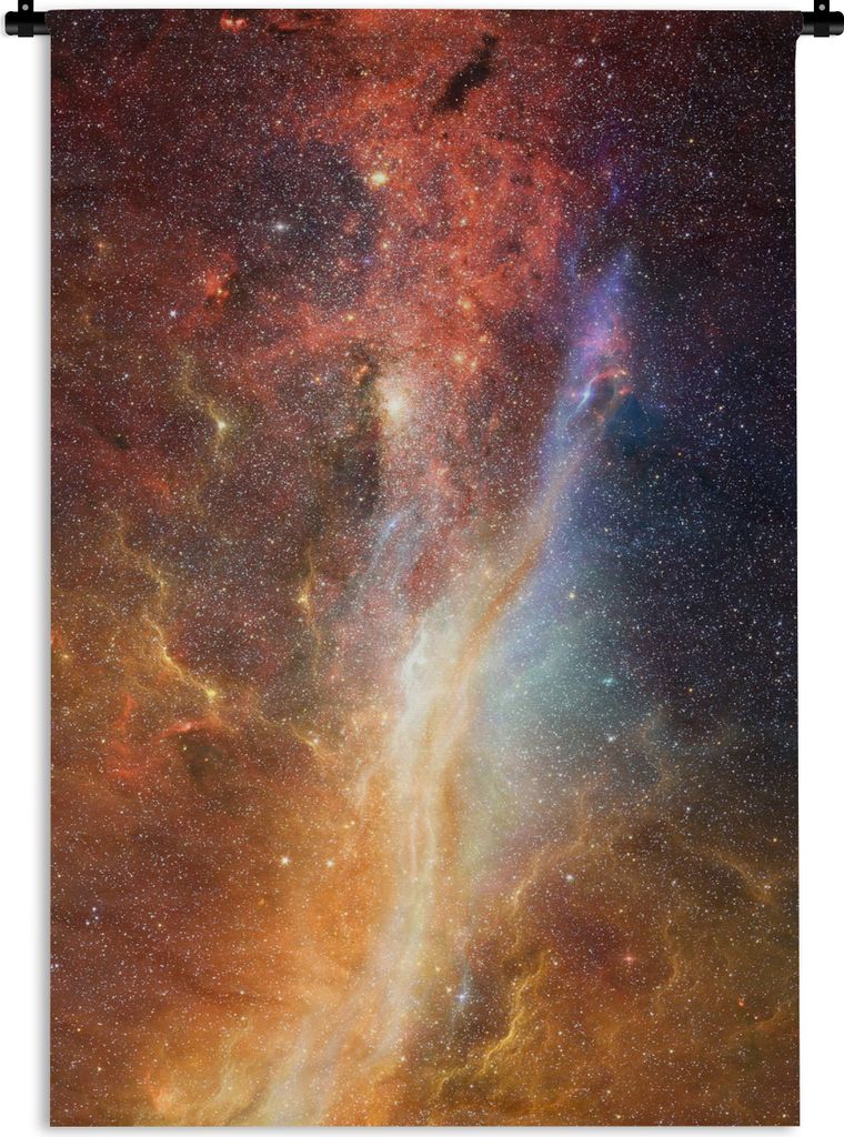 MuchoWow Wandteppich Wandbehang Raum - Licht - Sterne 120x180 cm Tapisserie Dekoration Wandtuch - Schlafzimmer - Dekorationen für das Haus