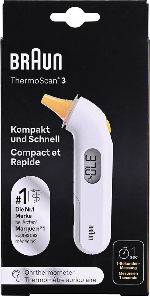 Braun ThermoScan 3 Contact White Ear Zdjęcie produktu 17