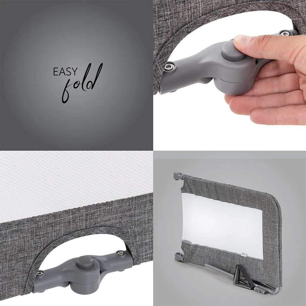 Protection de lit pliable 150 cm avec filet de sécurité respirant - 7
