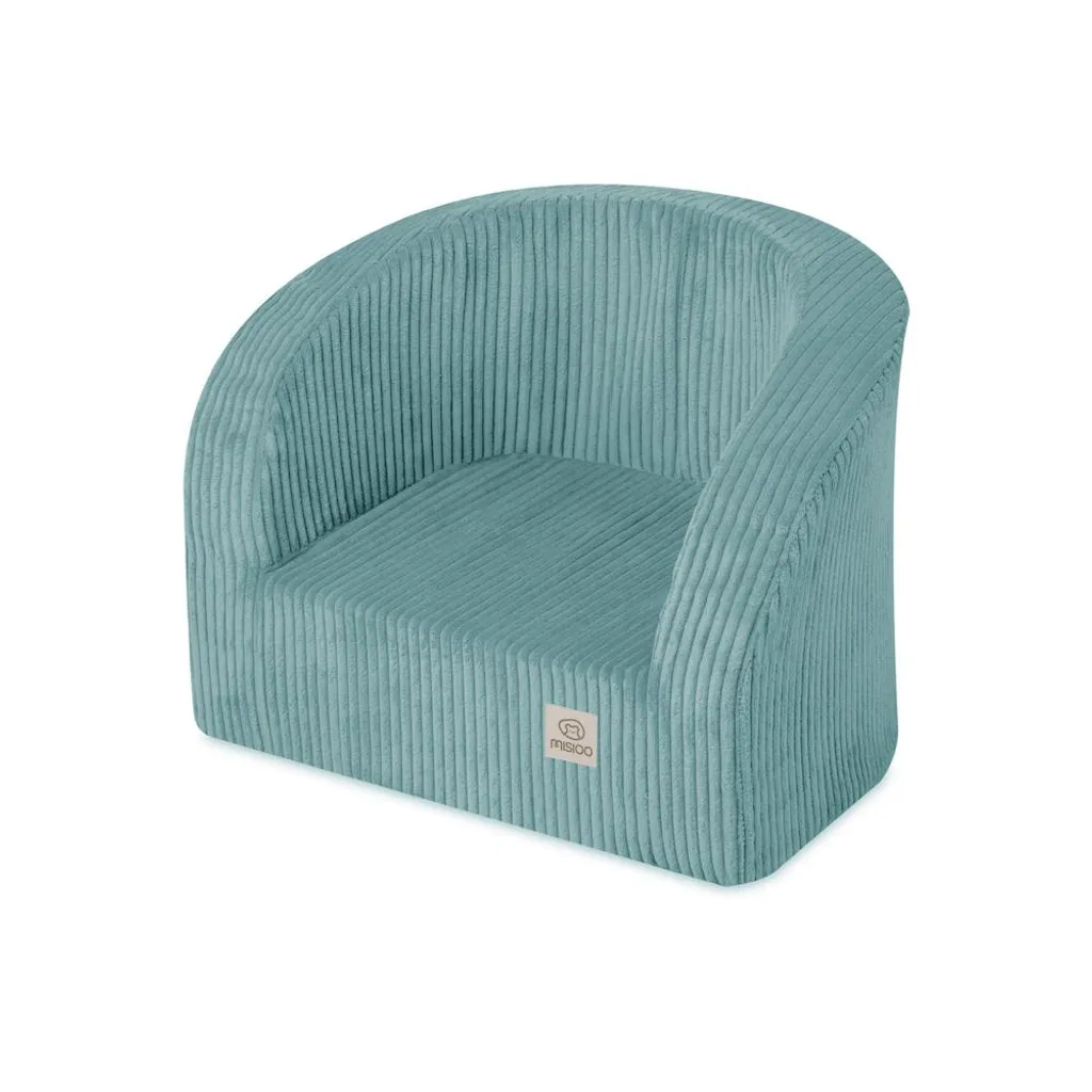 Sedia Bambini MISIOO 1 Anno+ | Velluto Premium Grigio/Beige