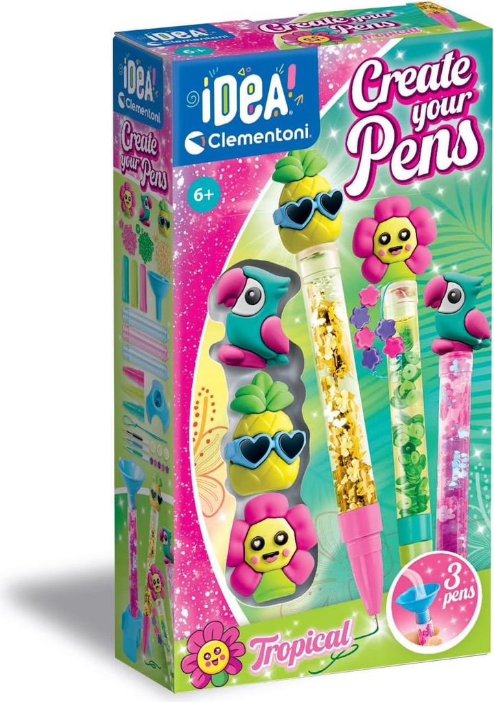 Clementoni IDEA Create your Pens: Tropical Immagine del prodotto 