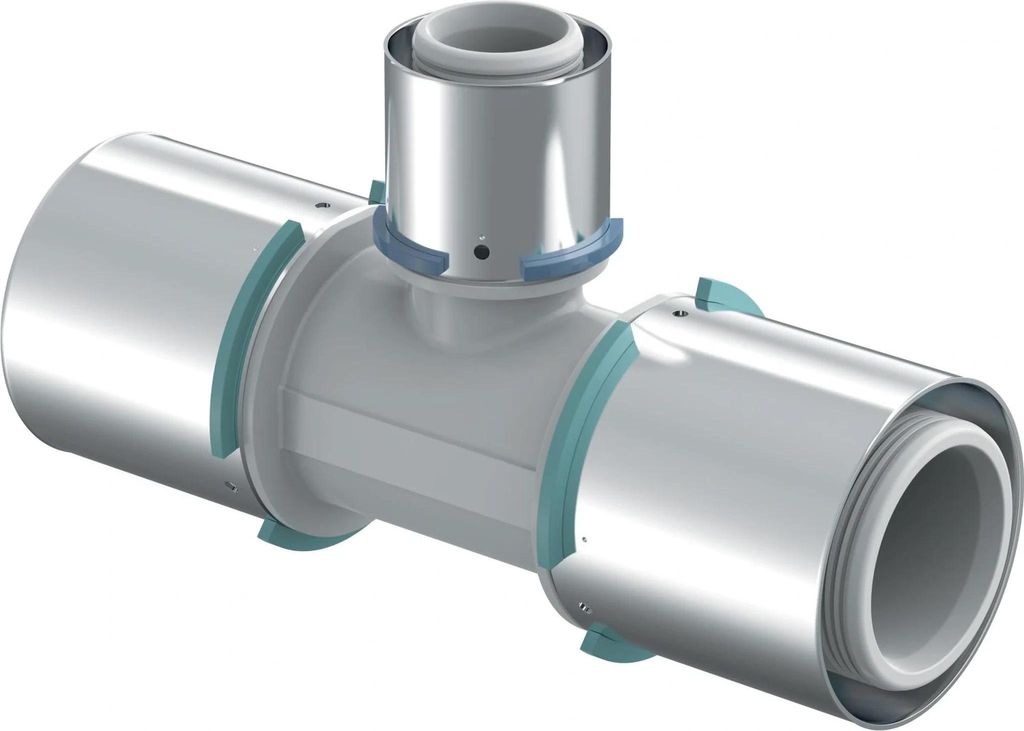 UPONOR S-Press, Verbund, T-Stück, reduziert, PPSU, 63-40-63, 1 Stk.