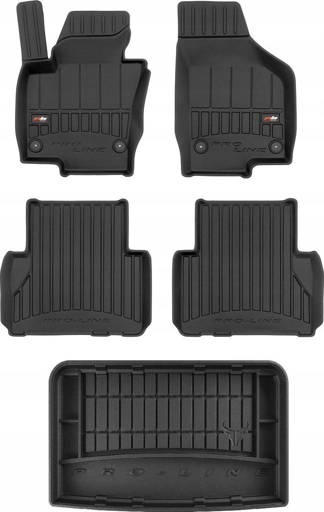 SET 3D Gummifußmatten Seat Alhambra 2 2010-2020