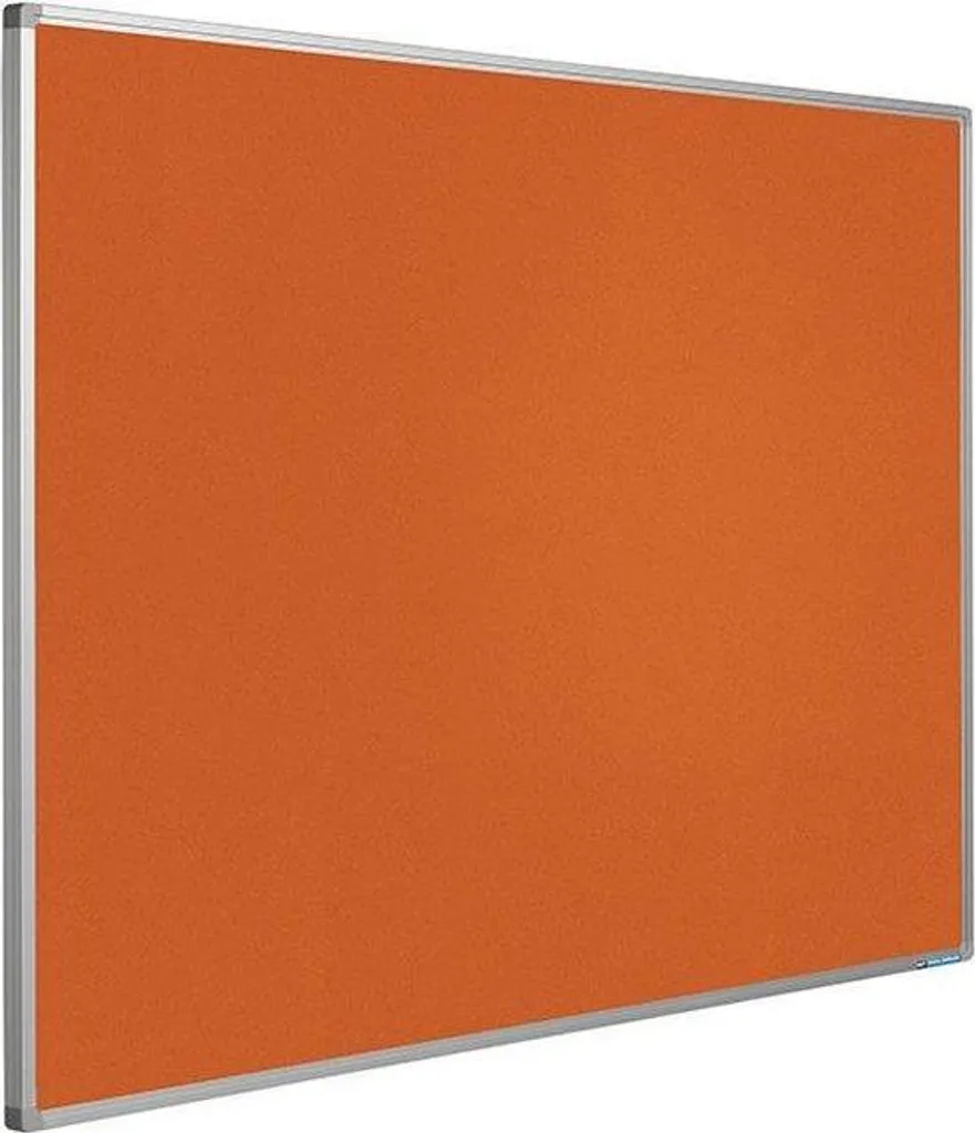 Tableau d'affichage souple 16 mm orange 90 x 120 cm pour bureau