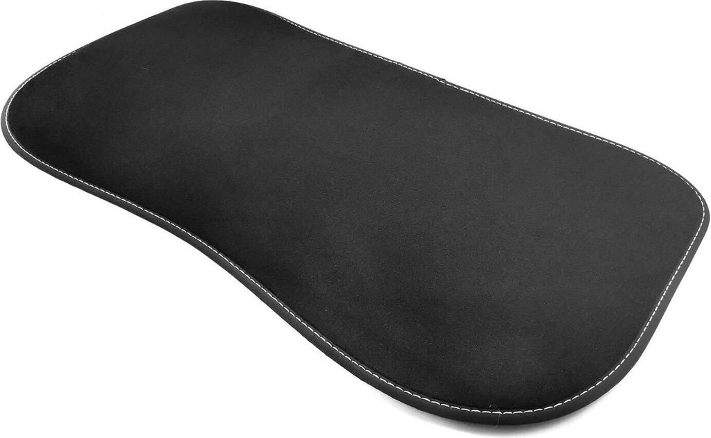 Kofferraummatte Vorne Tesla Model Y (Ziernaht Weiß) Premium Velours Kofferraum Frunk Mat Autoteppich Matte Original Qualität