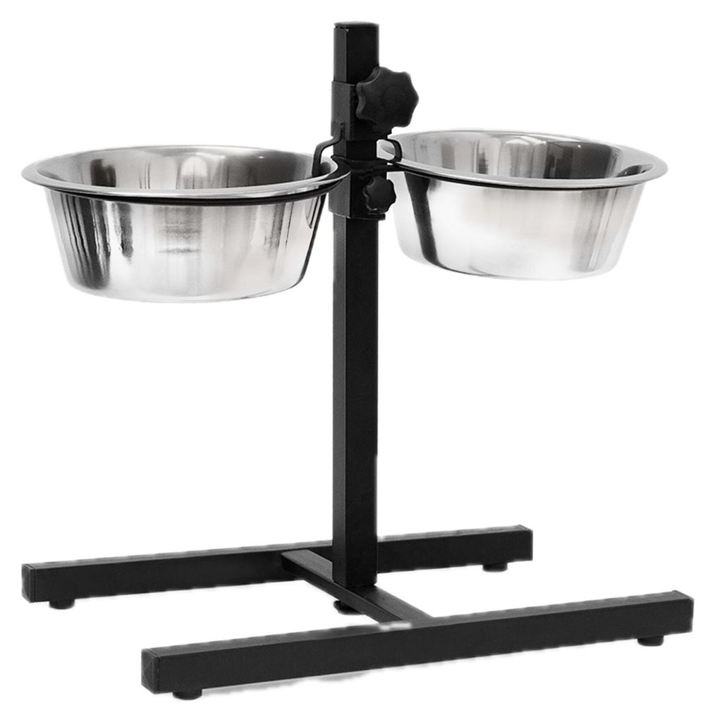Relaxdays Voerbakstation voor honden, 1,6 liter, Productafbeelding 