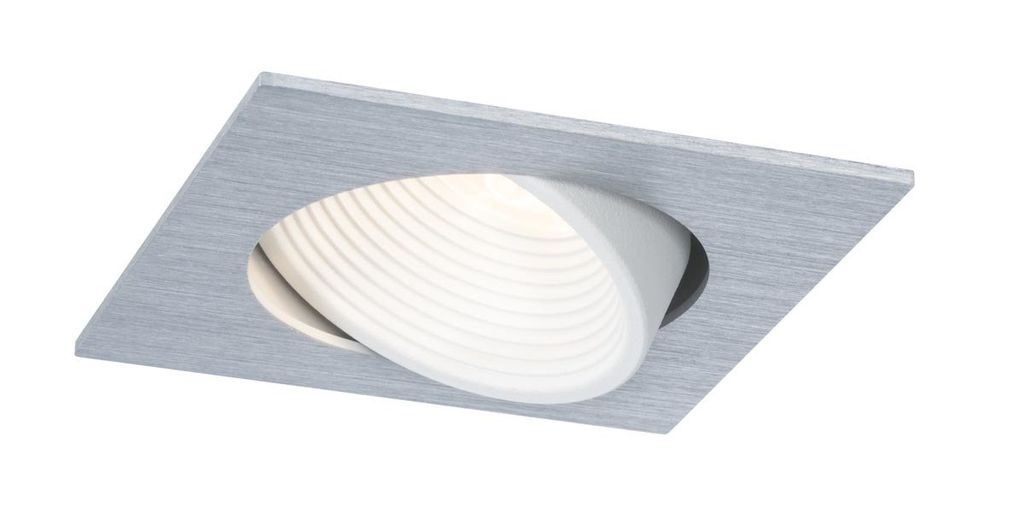 998.73 Paulmann Premium EBL Set Helia eckig schwb 4000K LED 8,7W230V/700mA92x92mm Alu geb Ws matt Alu