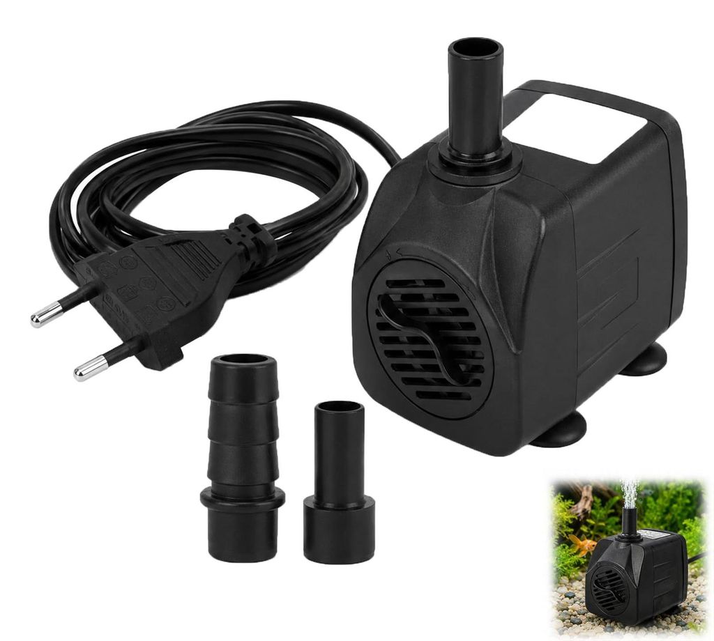 Mini-waterpomp, dompelbaar, 10 W, 600 l/u, aquariumpomp met Productafbeelding 