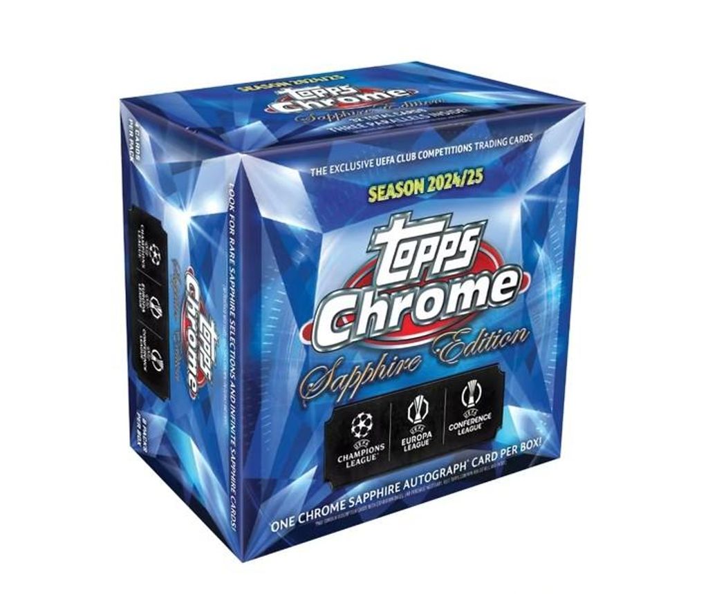 2024/25 Topps Chrome Sapphire UEFA Club Competitions - Hobby Box