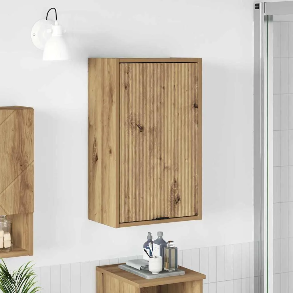 Design New Bathroom Cabinet Wall Mounted Artisan Oak 39 x 23,5 x 65 cm - Specchio Armadi Furniture2025 CHY7561636 1parcel