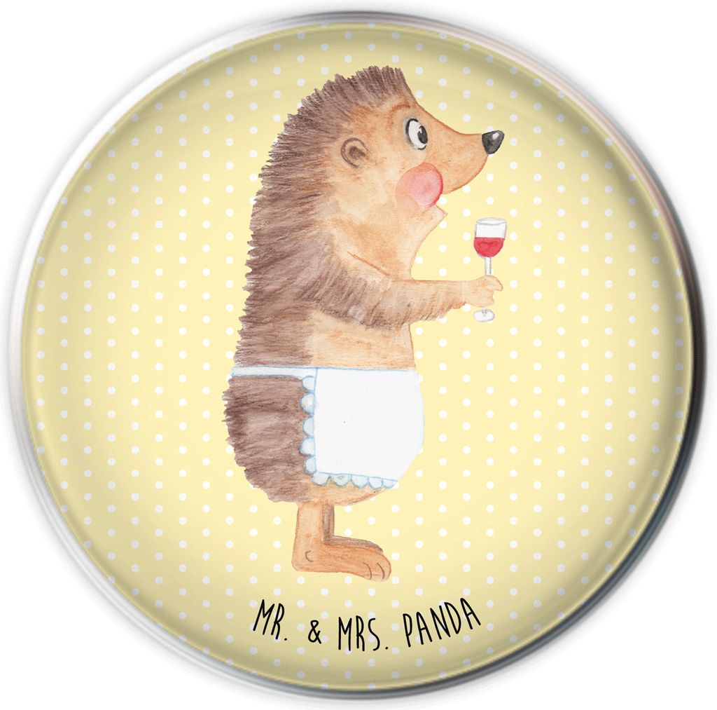 Mr. & Mrs. Panda Abflussstöpsel Igel Wein - Gelb Pastell - Geschenk, Weißwein, waschbeckenstöpsel, Waschbecken Stopfen, waschbeckenverschluss, A...