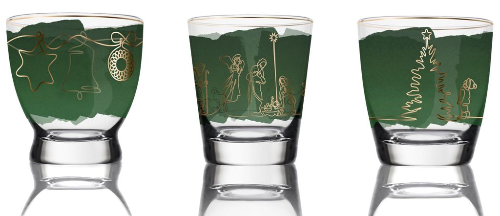 Goebel Set Christmas Classic Windlicht