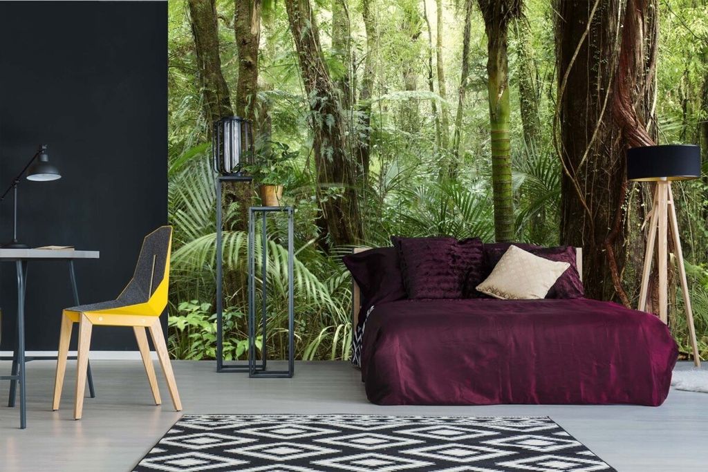 Vlies Fototapete DSCHUNGEL 375 x 250 cm (inkl. Kleister) - Vlies Tapete, Wandtapete, Wandbilder - Tapete für Wohnzimmer Schlafzimmer, Büro, Küch...