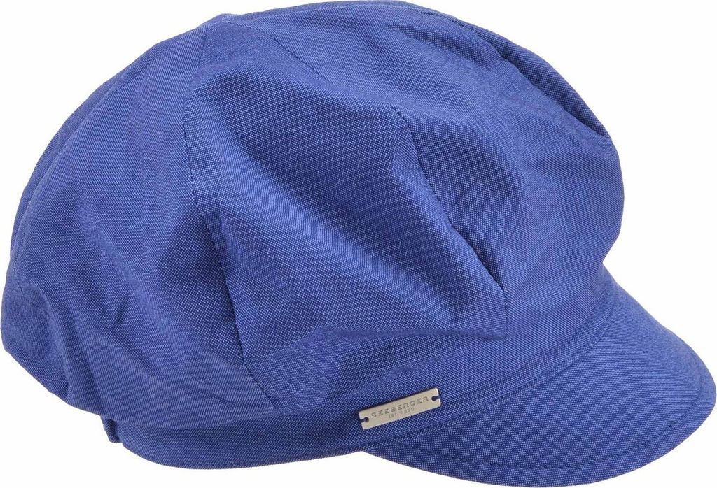 Seeberger Chambraystoff Schildmütze, blau, Gr. Einheitsgröße