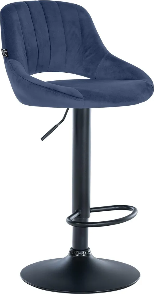 Sgabello CLP Milet Velluto Blu/Bianco: Ergonomia e Dati Tecnici Bar
