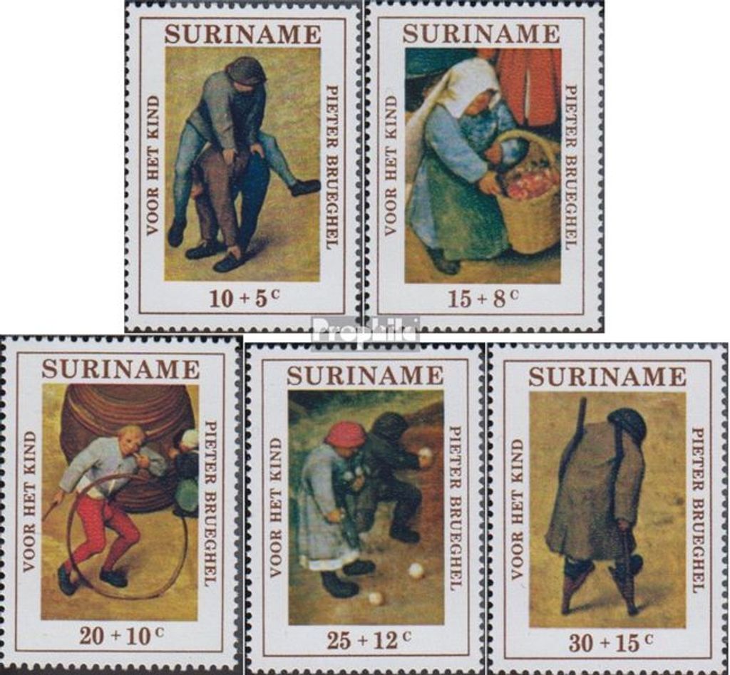 Briefmarken Suriname 1971 Mi 608-612 (kompl.Ausg.) postfrisch Voor het Kind