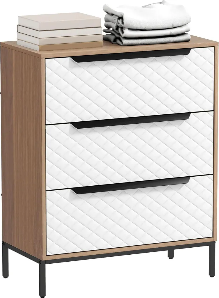 Commode 3 tiroirs tissu anti-désordre pour organiser votre chambre facilement