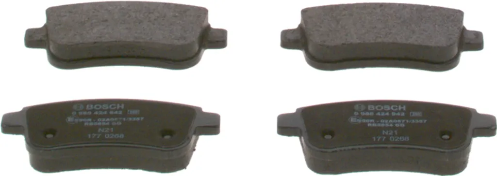 Plaquettes de frein arrière BOSCH 0 986 424 942 pour MITSUBISHI ASX II