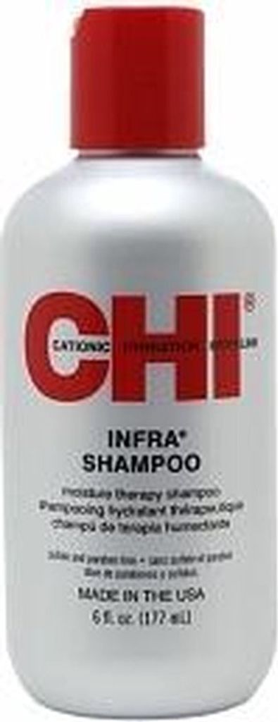 A bottle of CHI Infra Shampoo.