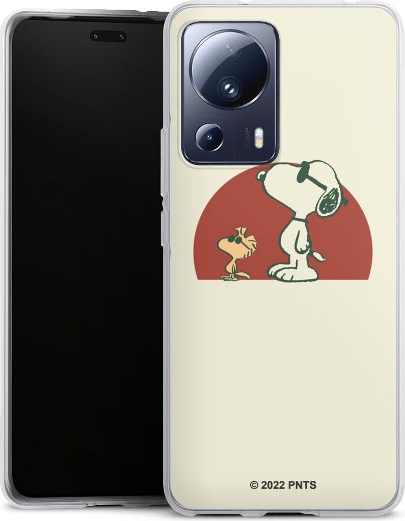 DeinDesign Handyhülle für Xiaomi 13 Lite Silikon Hülle Case Smartphone Schutzhülle Offizielles Lizenzprodukt Snoopy Kindheit