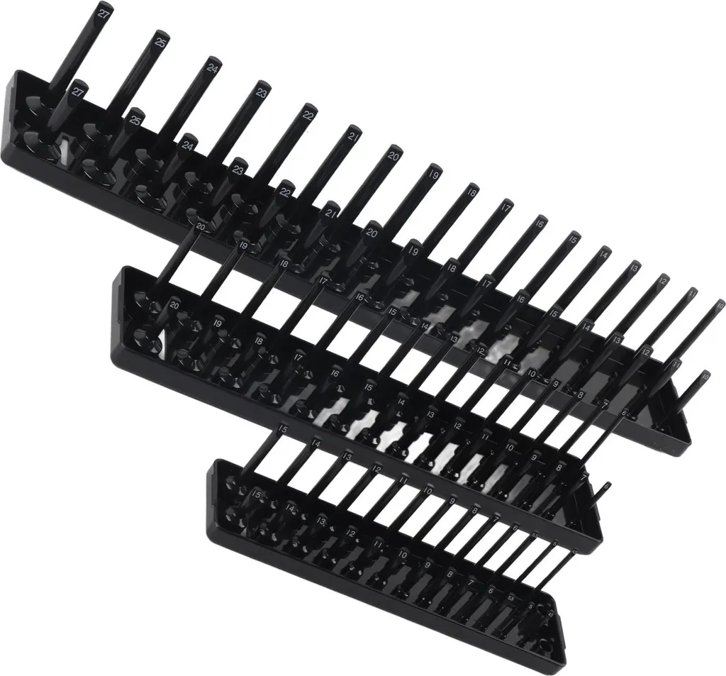 Organizer per Bussole Multifunzione 3 Pezzi 1/4" 3/8" 1/2" Colore Nero