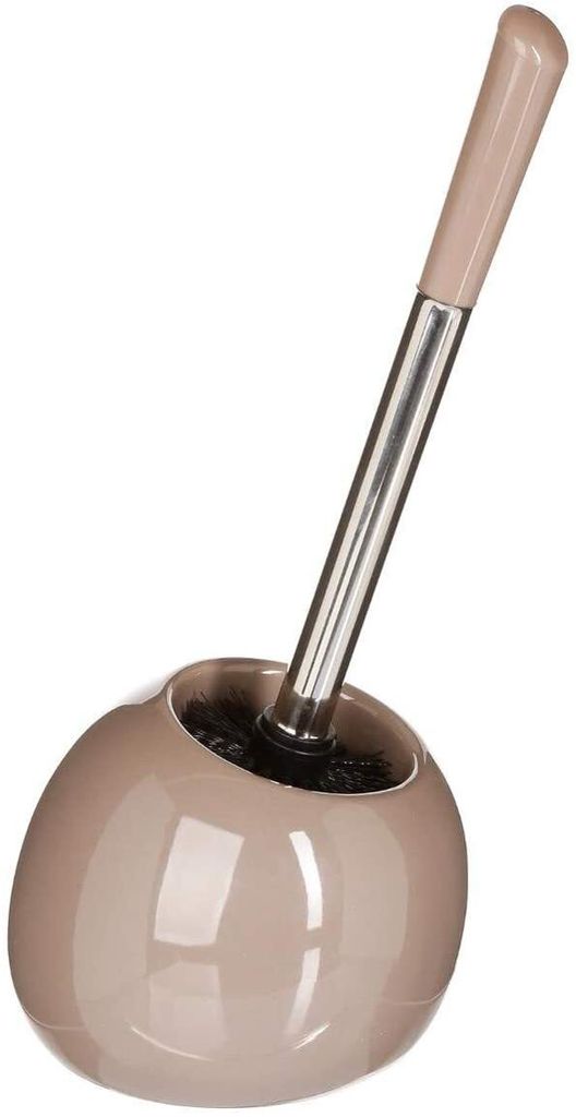 5five Toilettenburste mit Halter - glanzend beige - Keramik - 36 cm