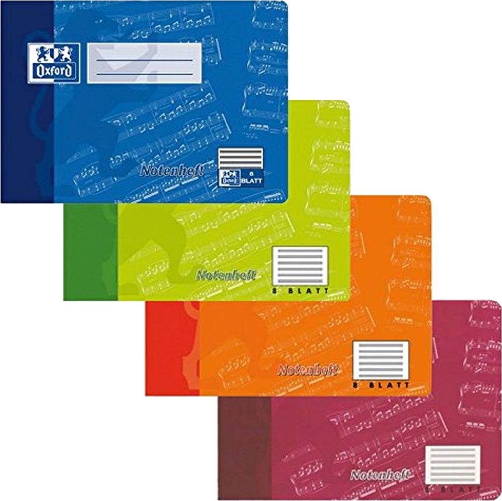 Cahier de notes Oxford, DIN A5 horizontal, 8 feuilles, sans Image du produit 
