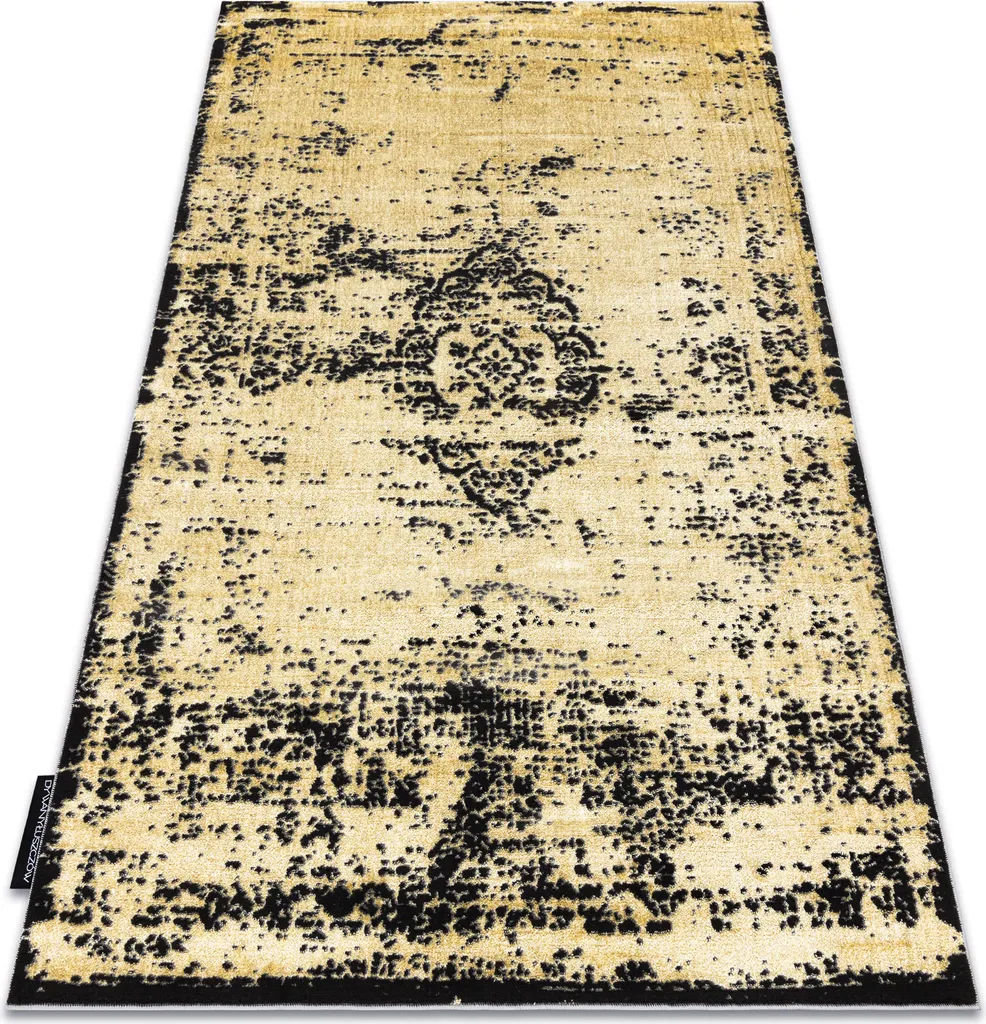 Tapis de luxe moderne 2083 ornement vintage or gris jaune 240x340 cm