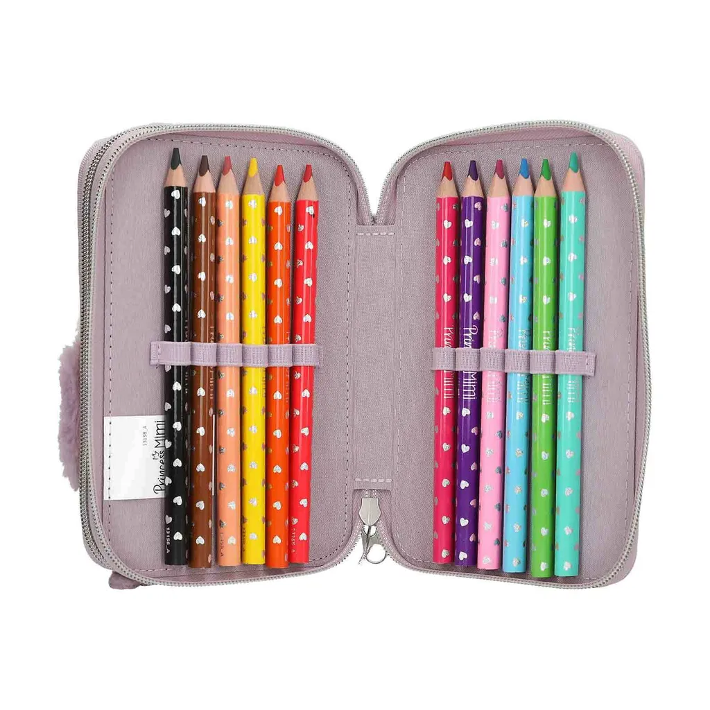 Trousse Princess Mimi Penguin Depesche à 2 compartiments garnie de stylos - 9