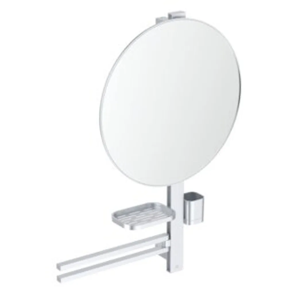 Accessoir-Bar L800 Silver avec Miroir 500mm - Élégance et Fonctionnalité