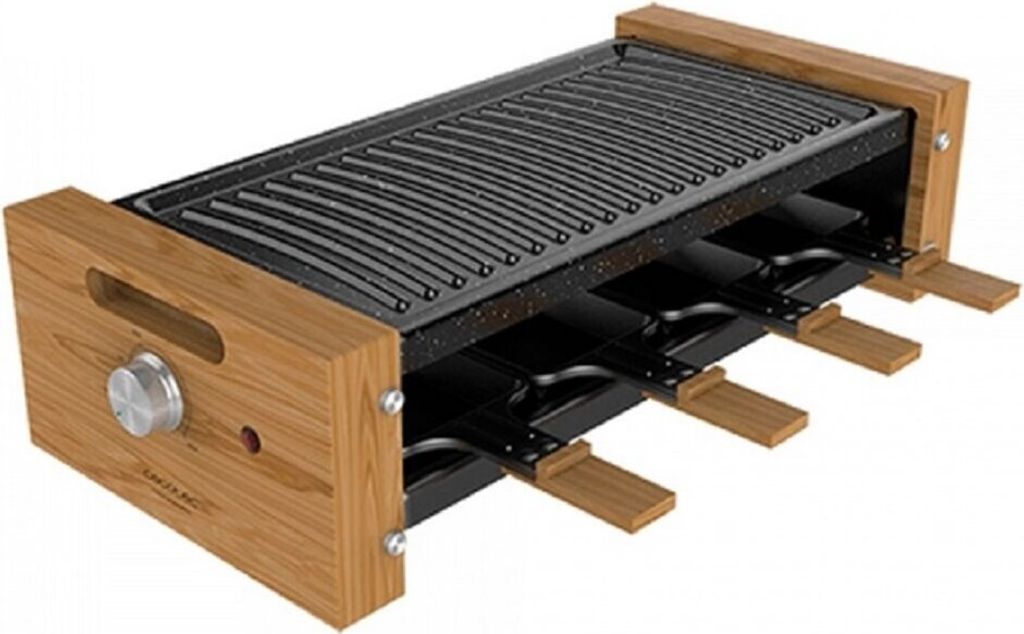 CECOTEC 03090 - Cheese&Grill 8200 Wood Black Raclette