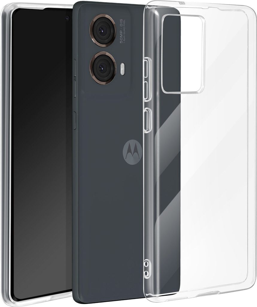 Avizar, Hülle für Motorola Moto G85, dünn 0.3mm, gegen Vergilben, Transparent