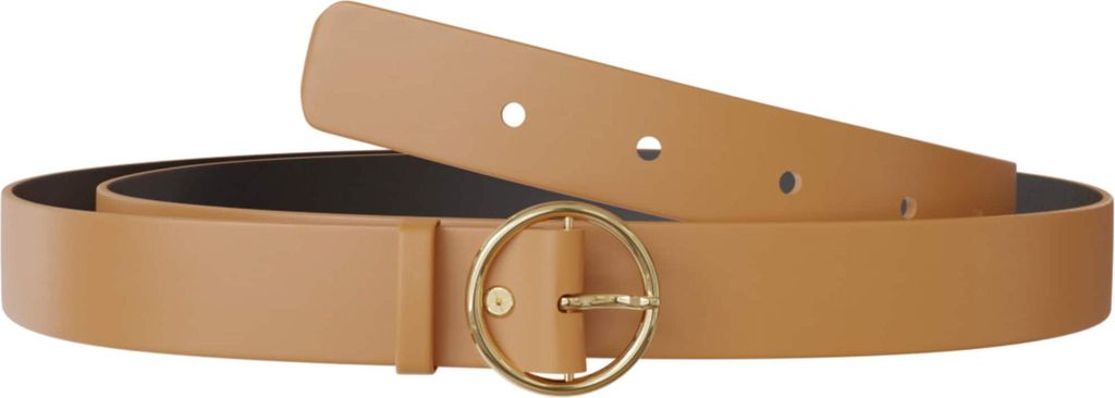 Damen Gürtel Jeans Hosen Ledergürtel Echt Rind Leder 30645 Camel 100 cm