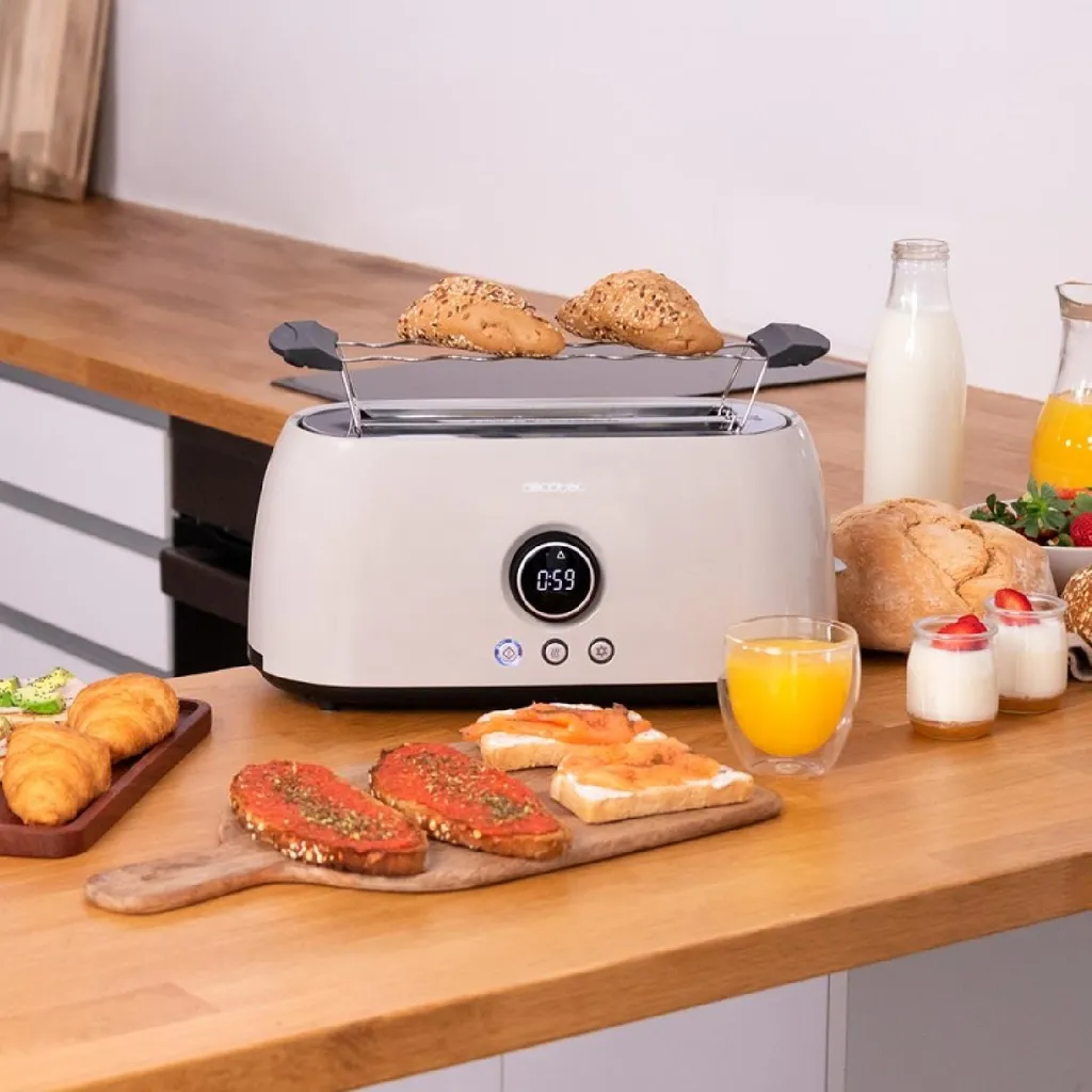 Grille-pain Beige pour Petit-Déjeuner Familial Cecotec ClassicToast