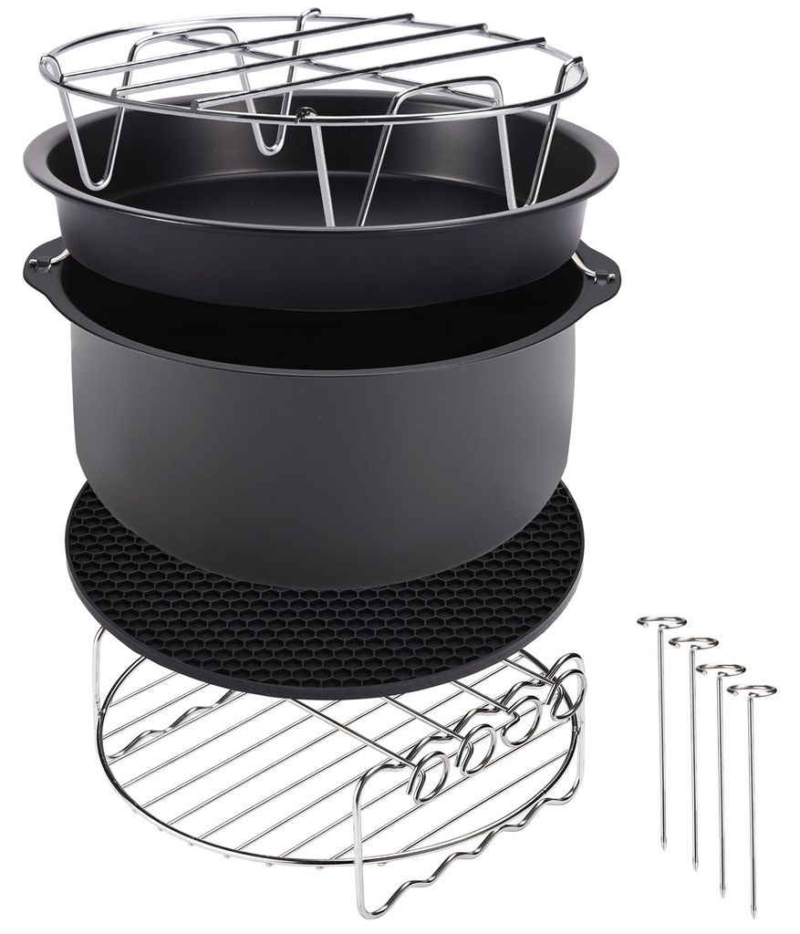 MONZANA 9tlg Heißluftfritteuse Airfryer Zubehör Set Produktbild 