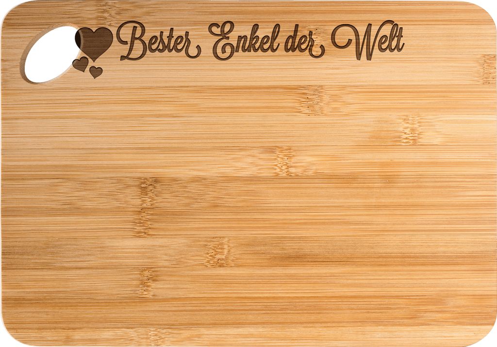 Mr. & Mrs. Panda holzschneidebrett Enkel - Transparent - Geschenk, Enkelkind, Kind von Sohn, Schneidebrett, Brett, Oma, Holzbrett, Hackbrett, Holzb...