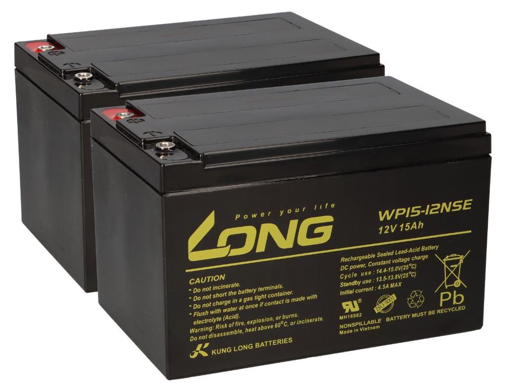 Batterie WP15-12NSE 24V 15Ah (2x12V 15Ah) pour scooter Image du produit 