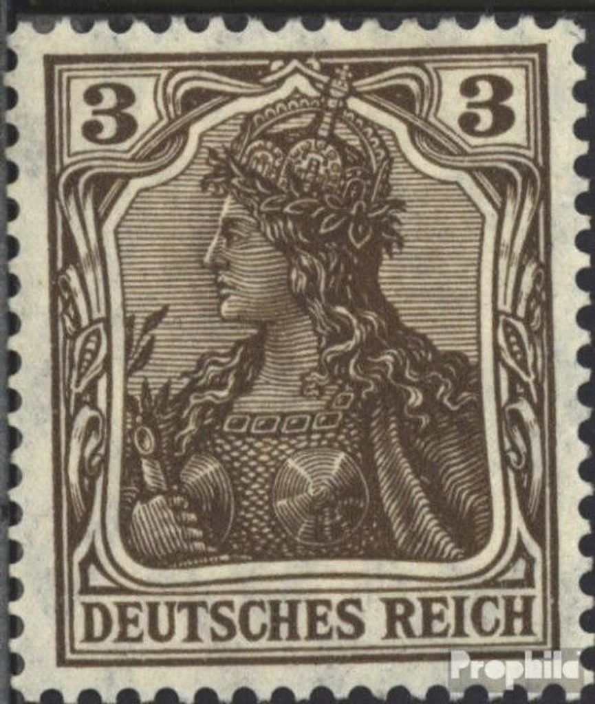 Briefmarken Deutsches Reich 1905 Mi 84I , Friedensdruck gestempelt Germania