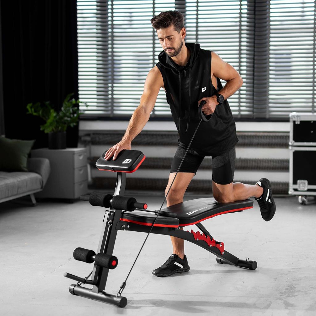 Hop-Sport Multifunktions Hantelbank HS-1035 mit Curlpult - Produktbild 2