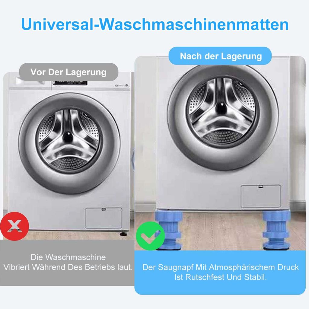 4er Set waschmaschine gummife, 8-12 cm Universal